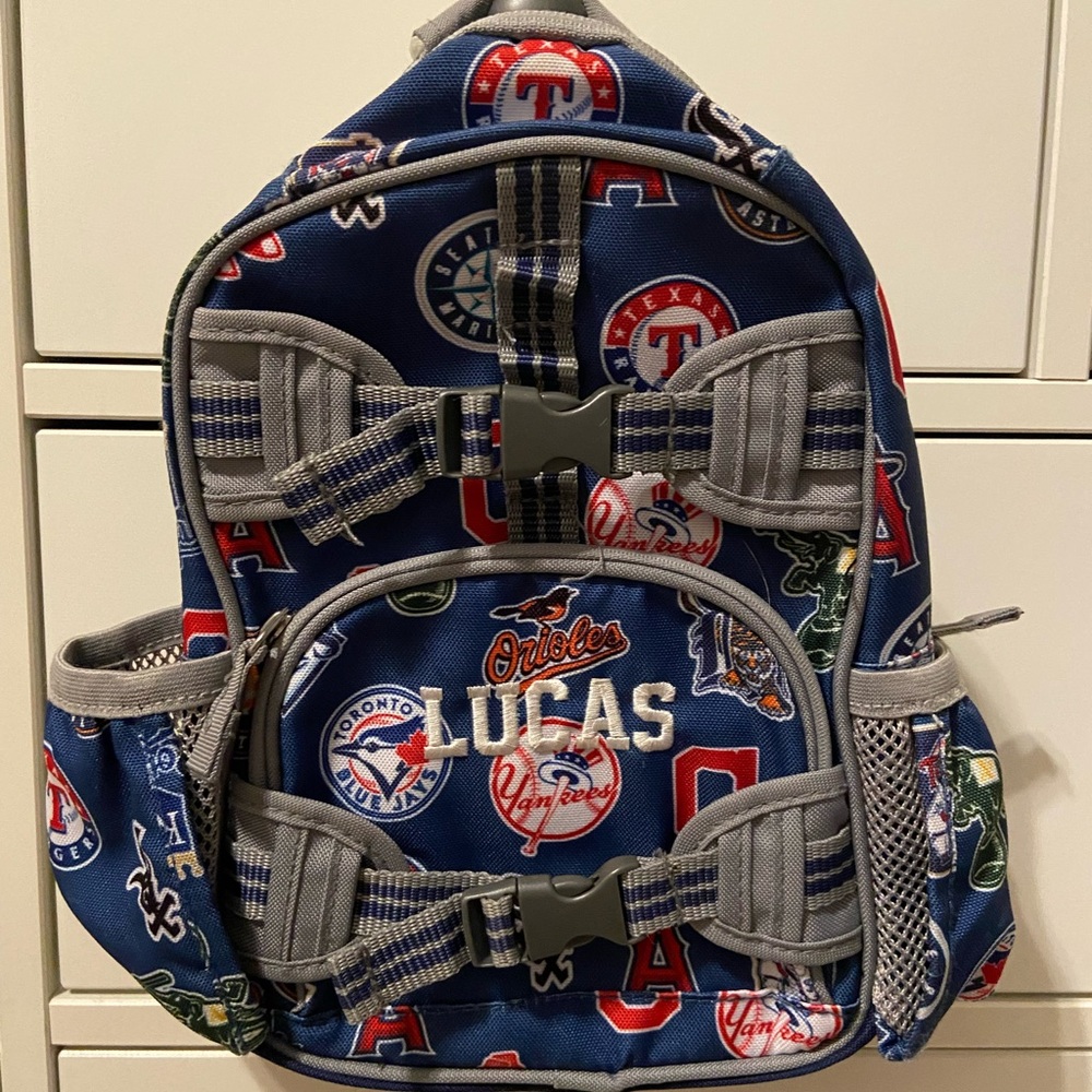 “LUCAS” Mini Pottery Barn Kids backpack for sale